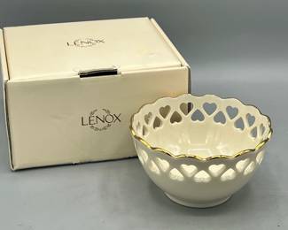 Lenox Cut Out Glass Bowl
