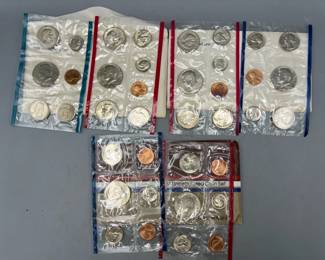 US Mint Uncirculated Coin Sets 1980, 81, 84
