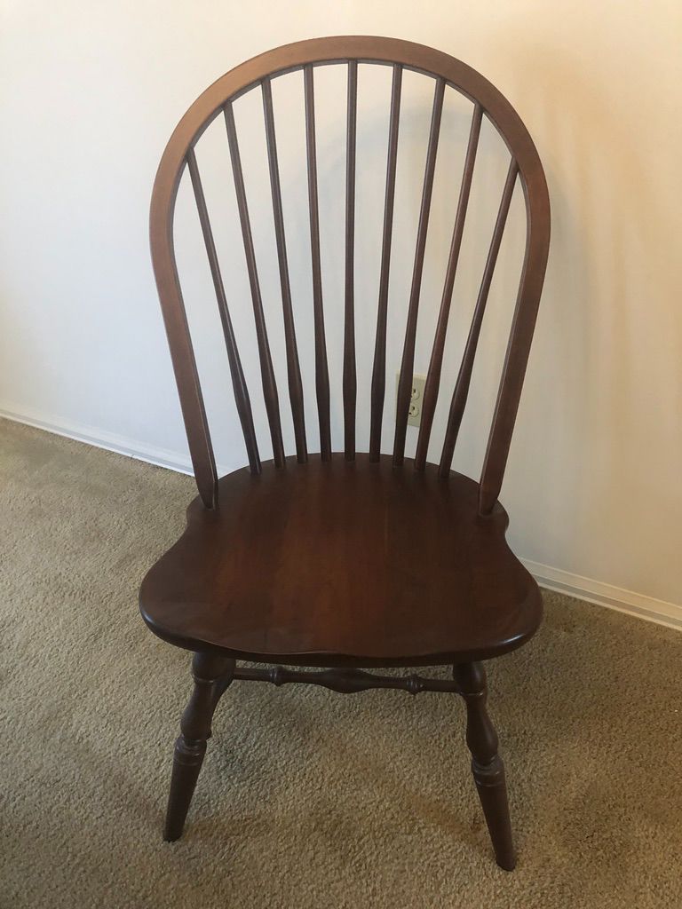 6 CHAIRS WITH MATCHING TABLE