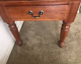 PAIR OF END TABLES WITH MATCHING COFFEE TABLE