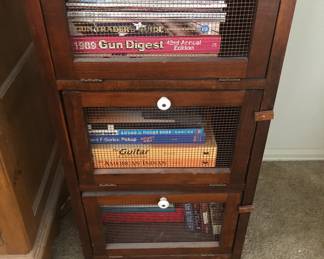 BOOKS AND CABINET