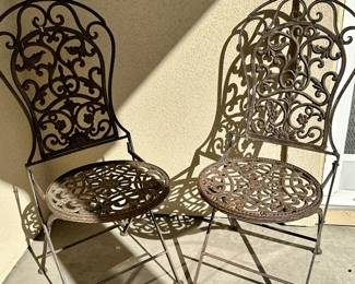Iron Chairs Patio