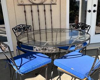 Smaller Iron Table Set