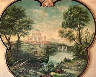 Wood Gilded Victorian Scene Decor larger