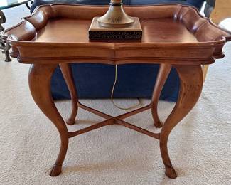 Pie Tray Style Lamp Table