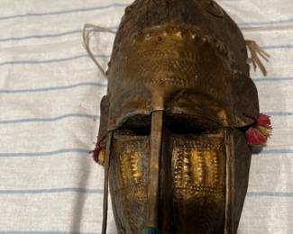 Metal and wood mask