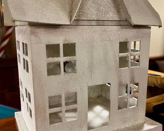 Cardboard Houses, most w/light cords…paint them  or finish as wish