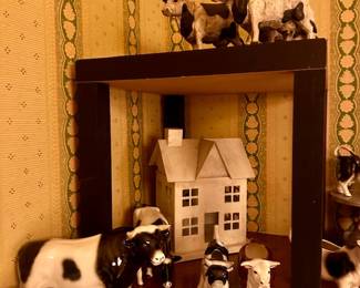 Cow Creamers /Wooden Cows/Porcelain Cows