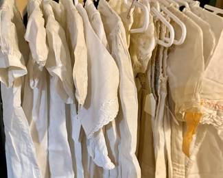 Many Antique Baby Gowns