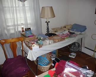 Linens, Lamp & Chair