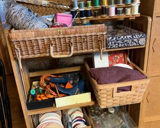 Beads, Buttons & Sewing Notions & Folding Shelf