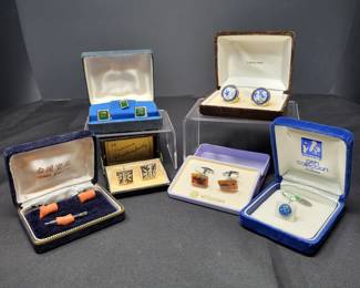 Men's High-End Jewelry Coral, Emerald, Porcelain