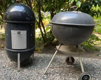 Weber Outdoor Charcoal Grill & Smoker - Well Used
