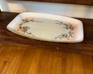 Hand painted china serving pieces