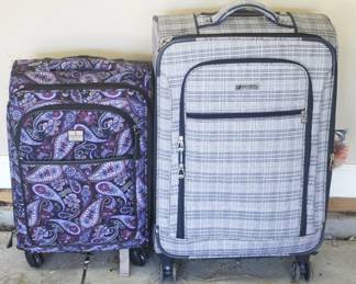 10 - Lot of 2 Suitcases 16" x 9" x 30"/9" x 22" x 15"
