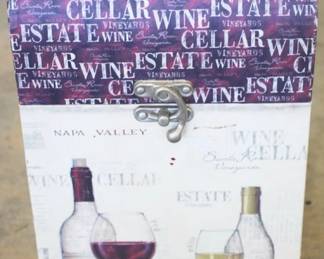 14 - Wood Wine Box - 14" x 8" x 4"
