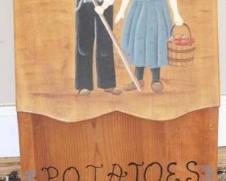 19 - Wood Potato/Onion Bin - 11.5" x 14" x 30"
