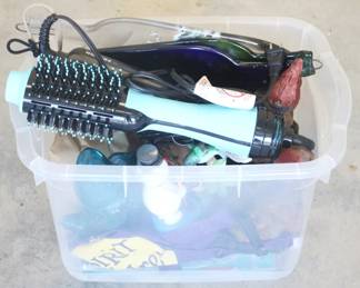 26 - Assorted Items in Plastic Tote
