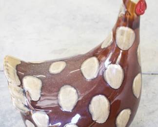 52 - Art Pottery Rooster - 14" x 9"
