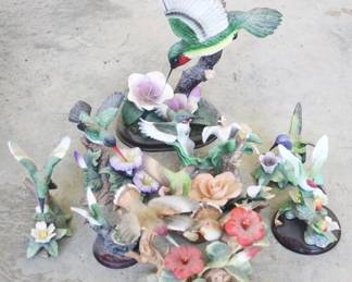 56 - Lot of Assorted Hummingbird Figures (As is) Damaged
