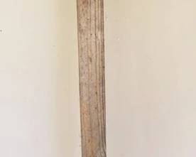 66 - Wood Birdhouse on Pole - 53" tall
