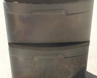 81 - 3-Drawer Plastic Storage Bin w/ Contents 12.5" x 12.5" x 24"
