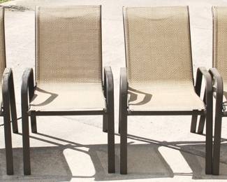 108 - 4 pc. Set of Outdoor Chairs - 22" x 27" x 37"
