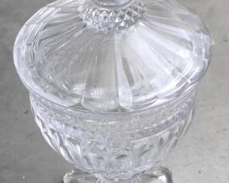 139 - Shanon Crystal Lidded Candy Dish - 16" tall
