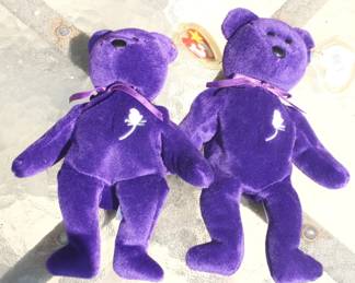 186 - Pair of Princess Diana Beanie Babies
