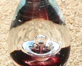 204 - Glass Paperweight - 5" tall

