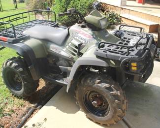 206 - Polaris Sportsman 500 Four Wheeler (As is) Runs, needs bushings
