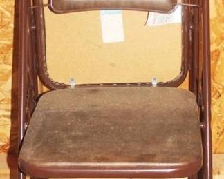 220 - Pair of Metal Folding Chairs - 18" x 16" x 31"
