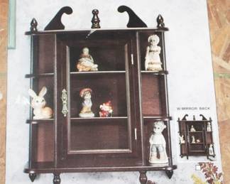 240 - Wood Curio Cabinet in Box
