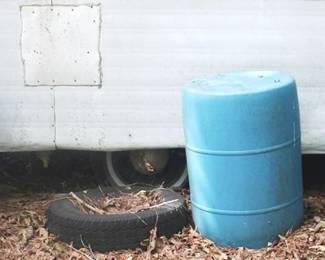 263 - Lot of Plastic Barrels (All Around Trailer)
