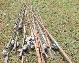 345 - Lot of Assorted Fishing Rods
