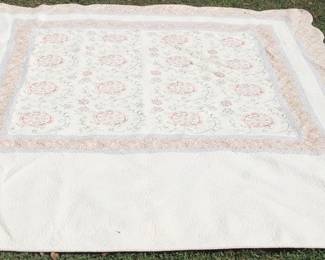 377 - Large King Size Quilt - 108" x 90"
