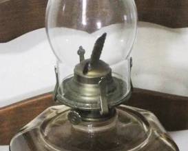 416 - Oil Lamp - 20" tall
