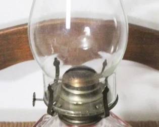 417 - Oil Lamp - 15" tall
