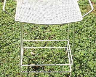 452 - Metal Stool/Chair - 22" x 12" x 25"
