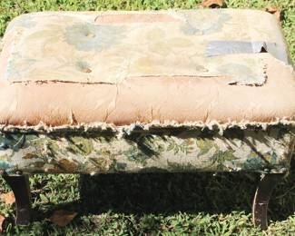 458 - Antique Ottoman - 14" x 22" x 12"
