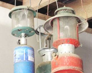 500 - Lot of 3 Vintage Lanterns (Hanging Up)
