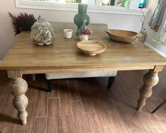 Arhaus  Francis Dining Table available  for pre-sale at  $1,800.00 firm see next frame for retail reference  (estatesales.net removed my price reference photo)