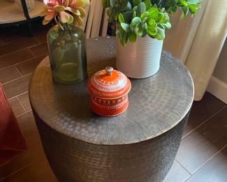 Restoration Hardware copper table