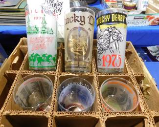 Vintage Kentucky Derby glasses