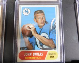 John Unitas Topps football card