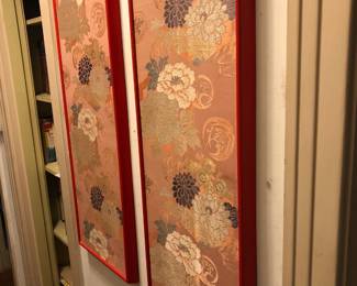 pair of Japanese textiles
