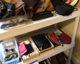 purses, gloves, glasses etc