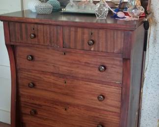 1930s 2 over 4 chest with mirror.