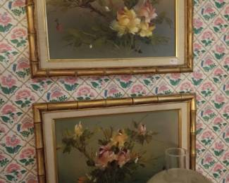 Lovely framed asian paintings.