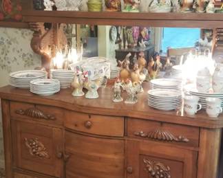 Huge oak sideboard. 